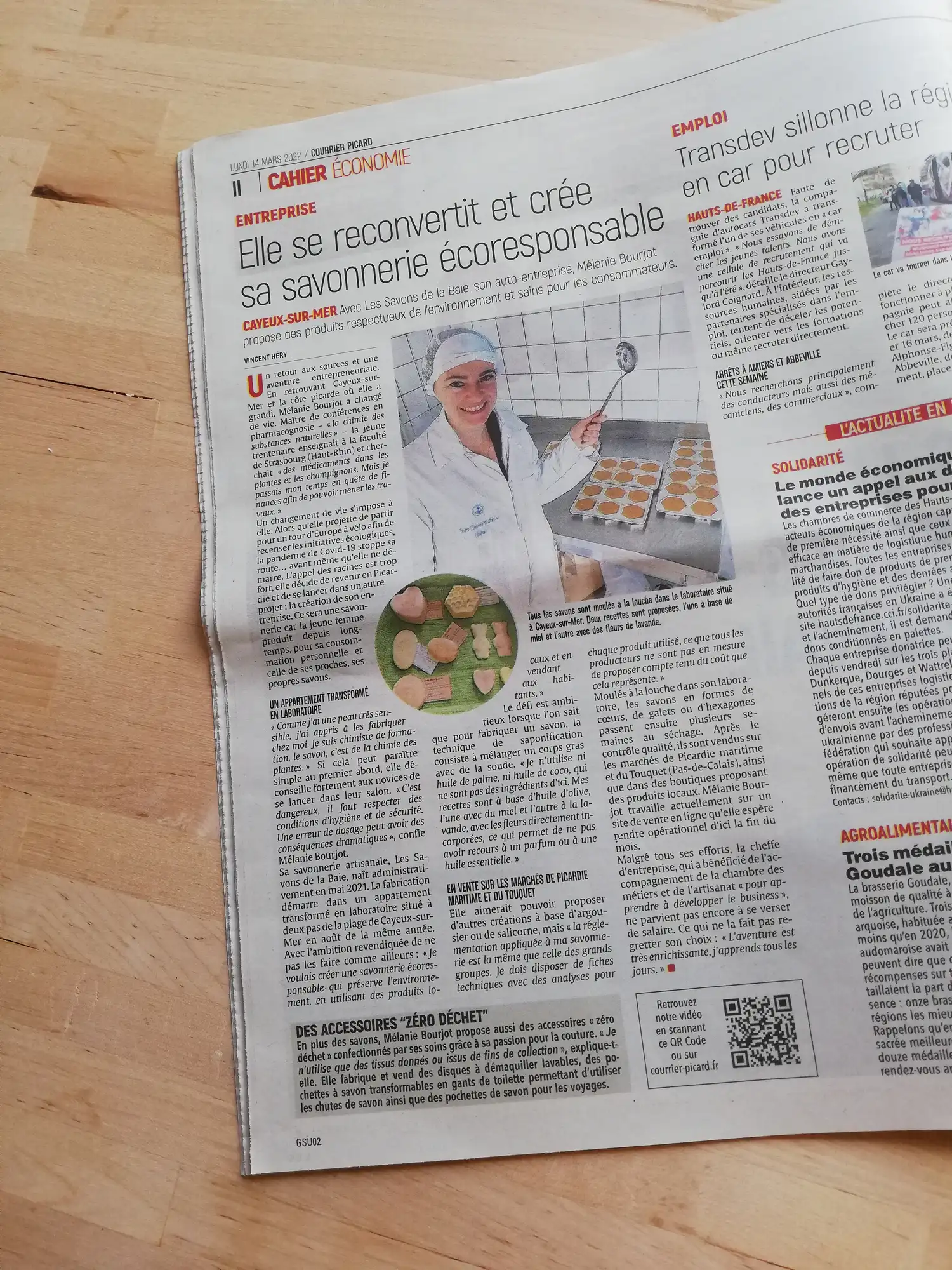 Article dans le Courrier Picard