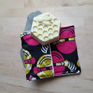 pochette à savon de voyage rose