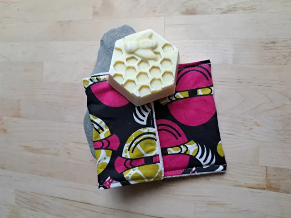 pochette à savon de voyage rose