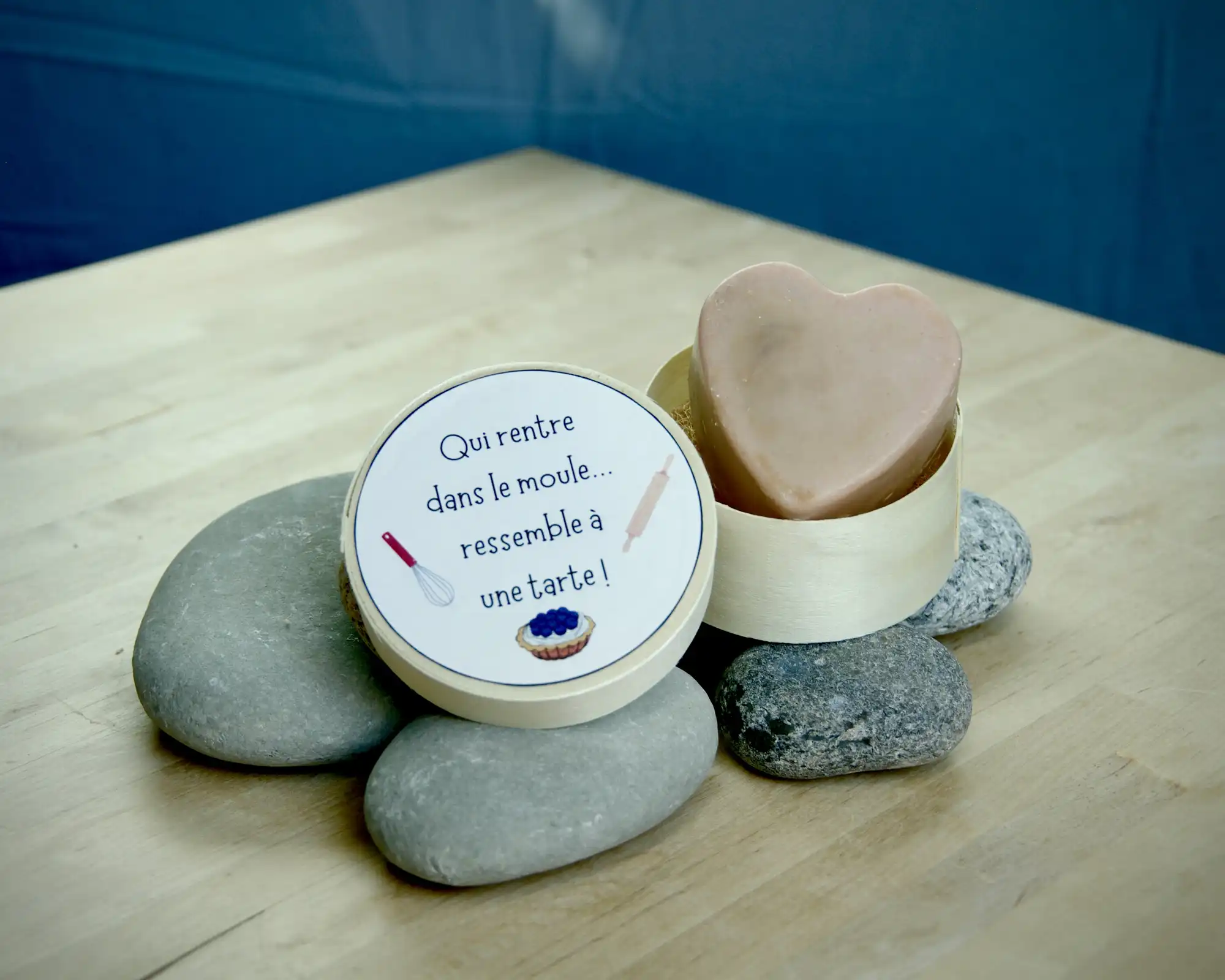 coffret "qui rentre dans le moule ressemble à une tarte"