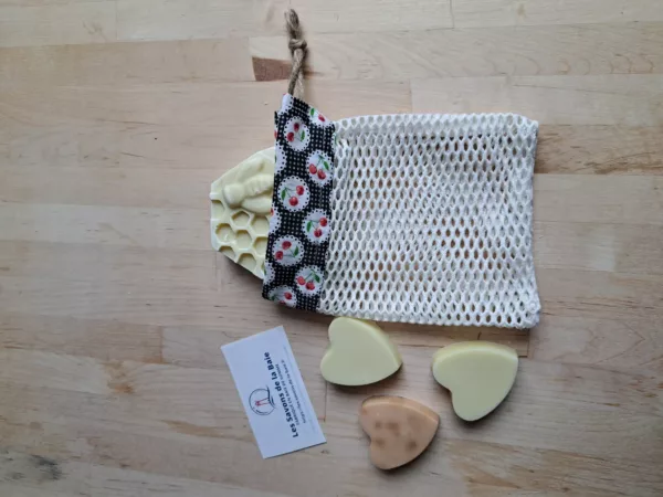 filet à savon cerises